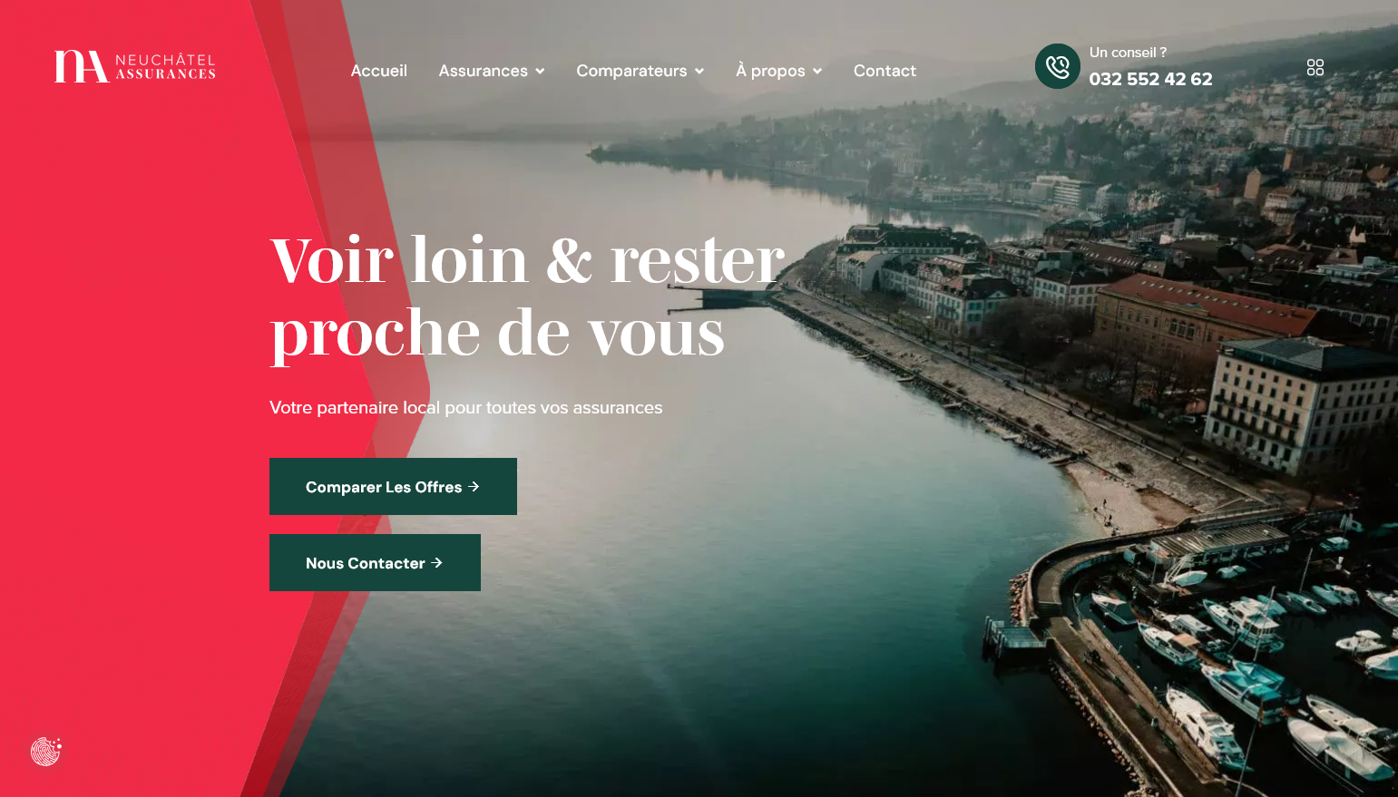 Aperçu du projet Neuchâtel Assurances