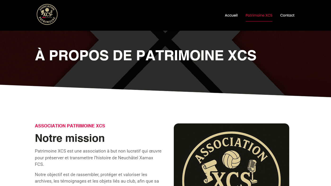 Aperçu du projet Patrimoine XCS