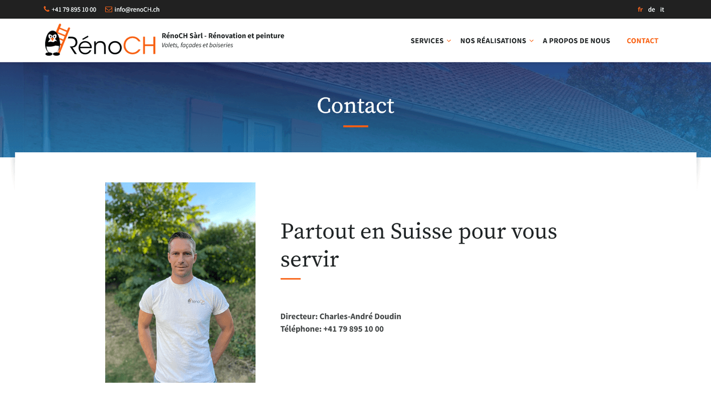 Aperçu du projet RénoCH Sàrl
