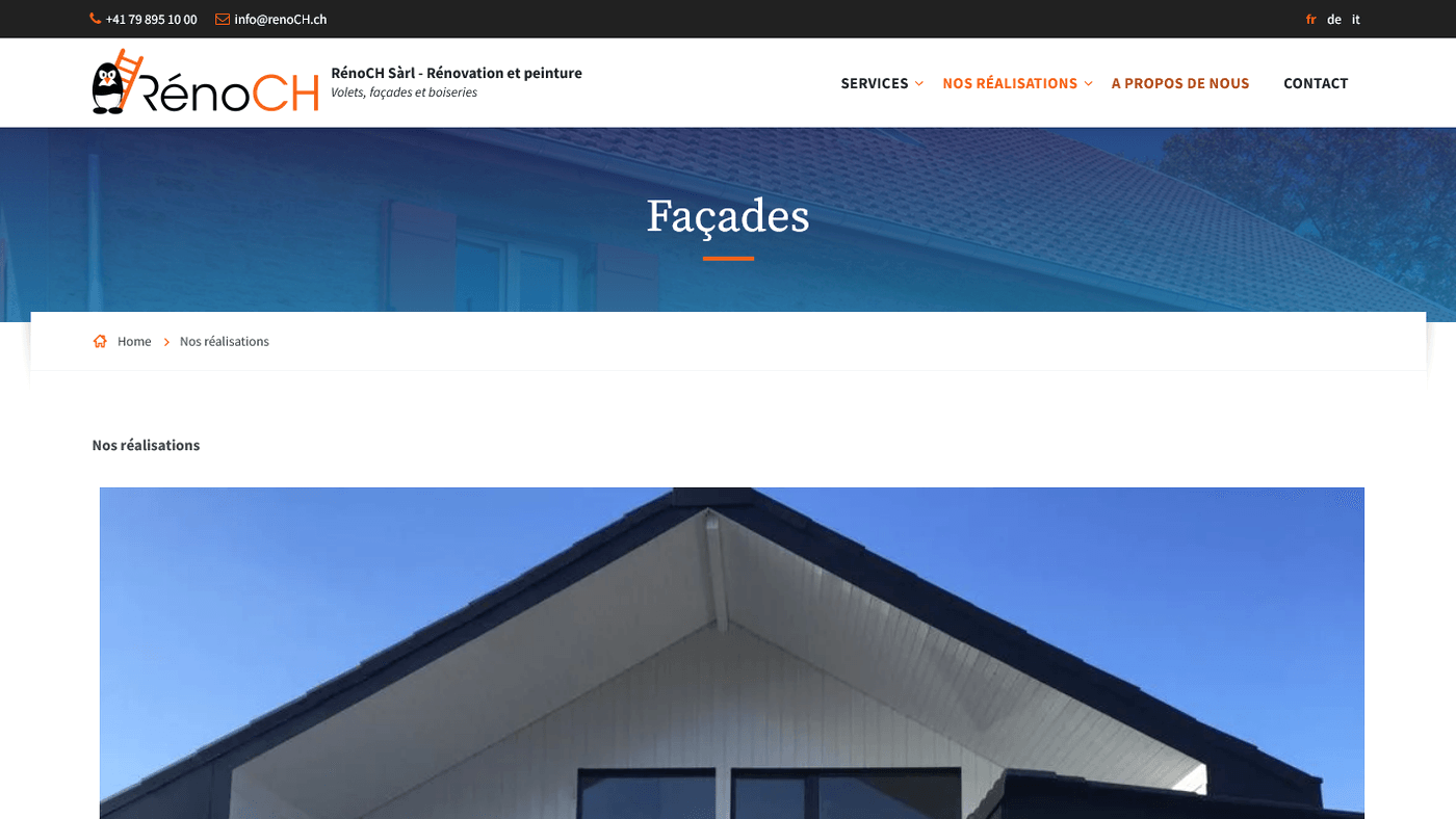 Aperçu du projet RénoCH Sàrl