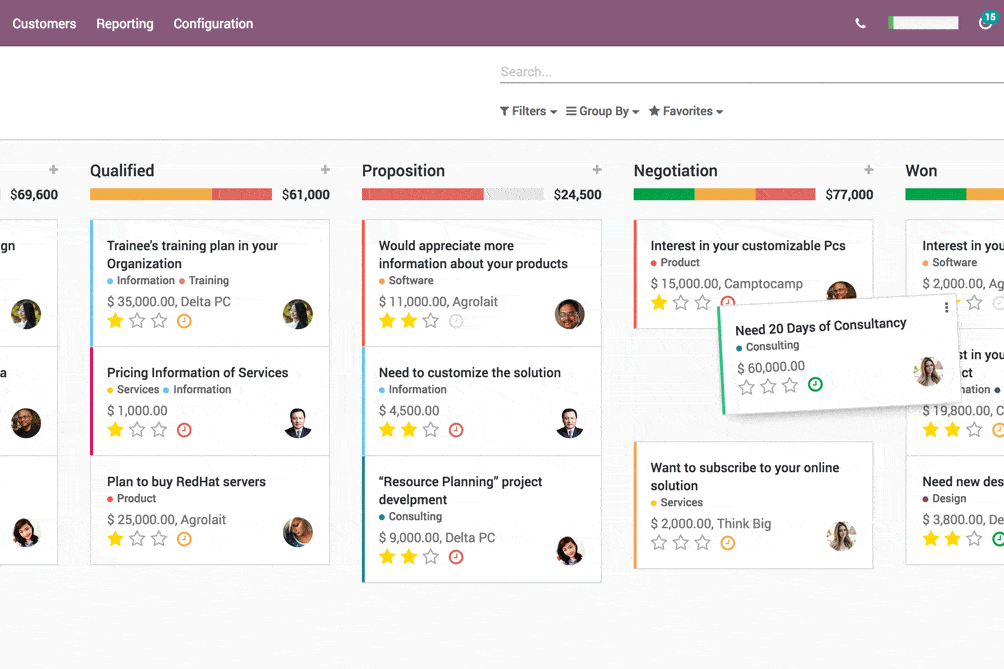 CRM, Odoo