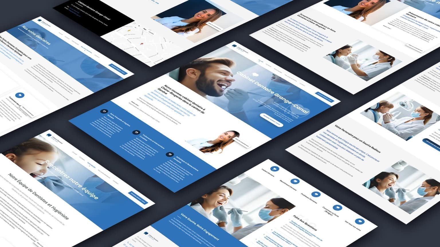 site internet du cabinet dentaire Grange-Canal